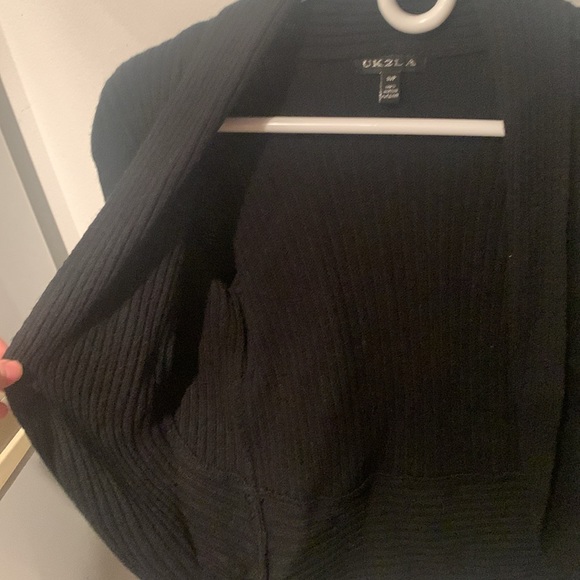 Super Stylish Black Sweater Jacket from UK2LA SZ Small - Picture 4 of 8